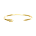 front catalog view of tapered zirconia open cuff bracelet