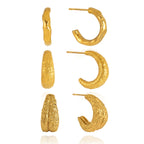 Three hoop profiles with post attachments
