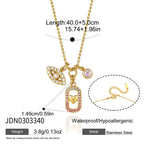 Colorful heart and leaf charm necklace with a mama motif