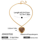 Ivory heart charm necklace specification view