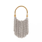 Isolated chain fringe ring with fine hanging tassels