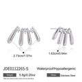 Steel color radiating studs with size guide