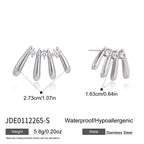 Steel color radiating studs with size guide