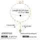 Beaded Y necklace ending in a cross pendant