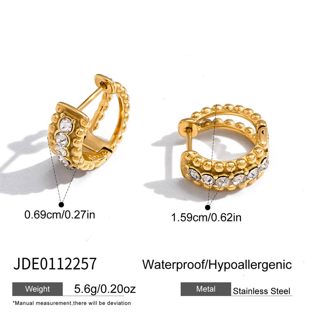 Beaded-edge hinged hoop dimensions