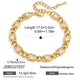 Triangle zirconia bracelet with length diagram