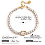 Clear-center tennis bracelet dimensions