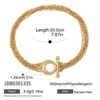Stainless steel toggle bracelet length and ring dimensions