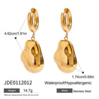 Gold-Tone Stainless Steel Statement Drop Earring Collection — additional style