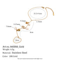Ankle-chain and toe-loop measurements for a shell charm barefoot anklet