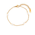 Freshwater pearl bracelet with lobster clasp and extender
