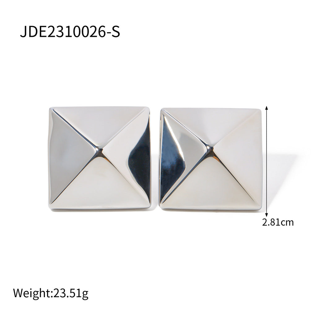 Geometric Stainless Steel Stud Earring Collection variant reference