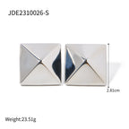 Geometric Stainless Steel Stud Earring Collection variant reference