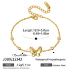 Butterfly centerpiece chain bracelet