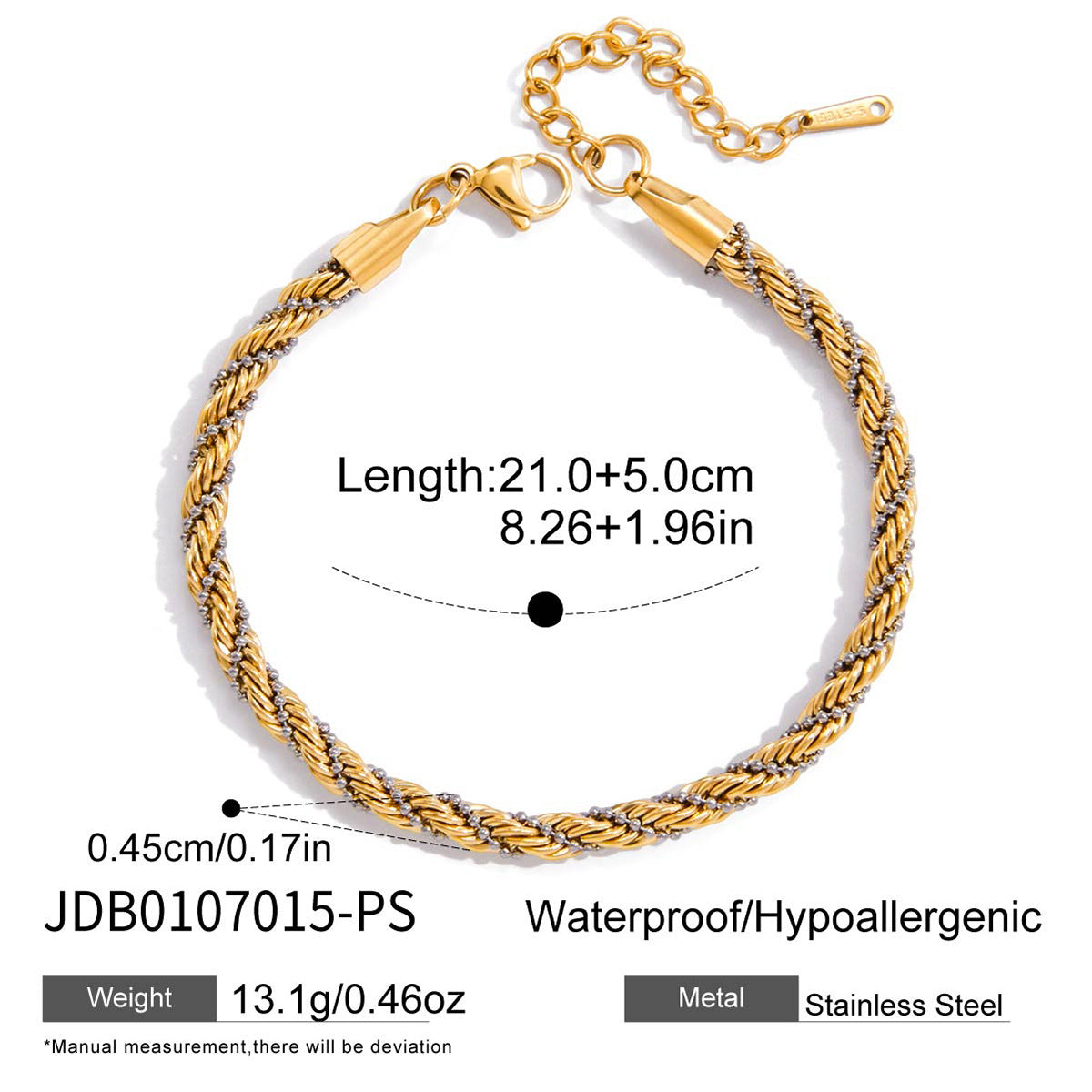 Wholesale Stainless Steel Necklace and Bracelet Collection in Mixed Finishes - option overview