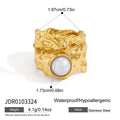 Stainless steel textured ring measurement image
