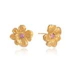 Flower stud front and post view