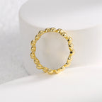 inside view of open-backed oval pebble band