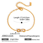 Infinity-center stainless steel bracelet dimensions