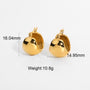 chunky dome huggies with 16.04 by 14.95 mm dimensions and 10.8 g weight