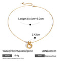 Interlocking Circle Stainless Steel Pendant Necklace Collection variant reference