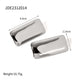Steel color rectangular dome studs