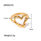 Heart outline ring measurement reference