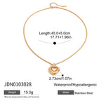 Gold-Tone Stainless Steel Heart Necklace Collection — product reference
