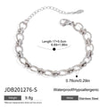 Polished Stainless Steel Oval Link Bracelet — finish and material reference