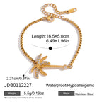 Palm tree chain bracelet with extender
