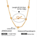 Racket station necklace length diagram