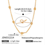 Racket station necklace length diagram