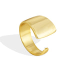 isolated angled view showing the slim rounded end of the foldover ring