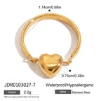 Wholesale Stainless Steel Heart Earring and Ring Collection - scale reference