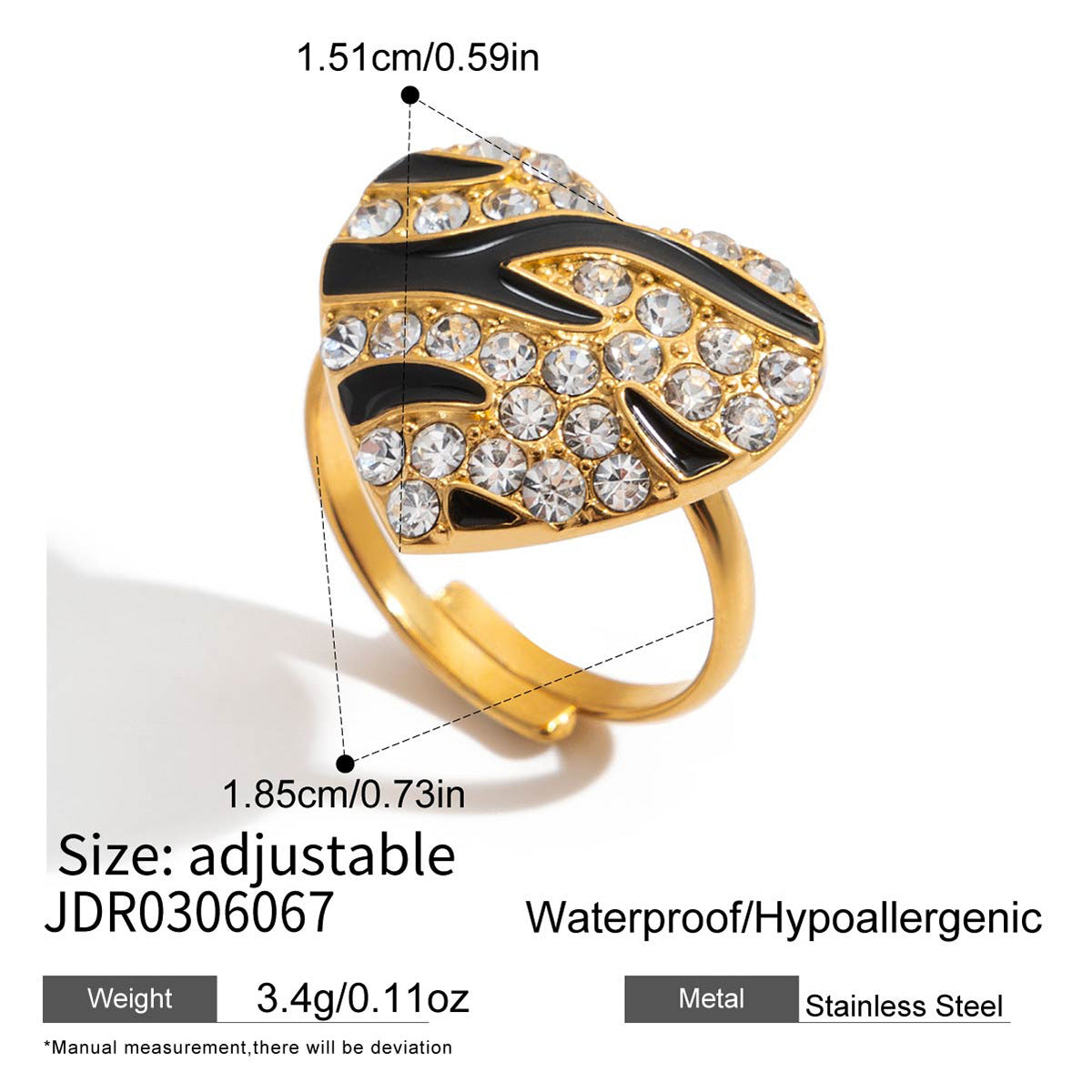 Wholesale Stainless Steel Heart Earring and Ring Collection - option overview