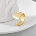 upright side view of the adjustable wide open ring