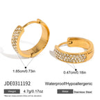 Broad multi-row rhinestone hoop measurement chart