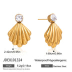 Stainless steel shell studs with size measurements