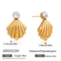 Stainless steel shell studs with size measurements