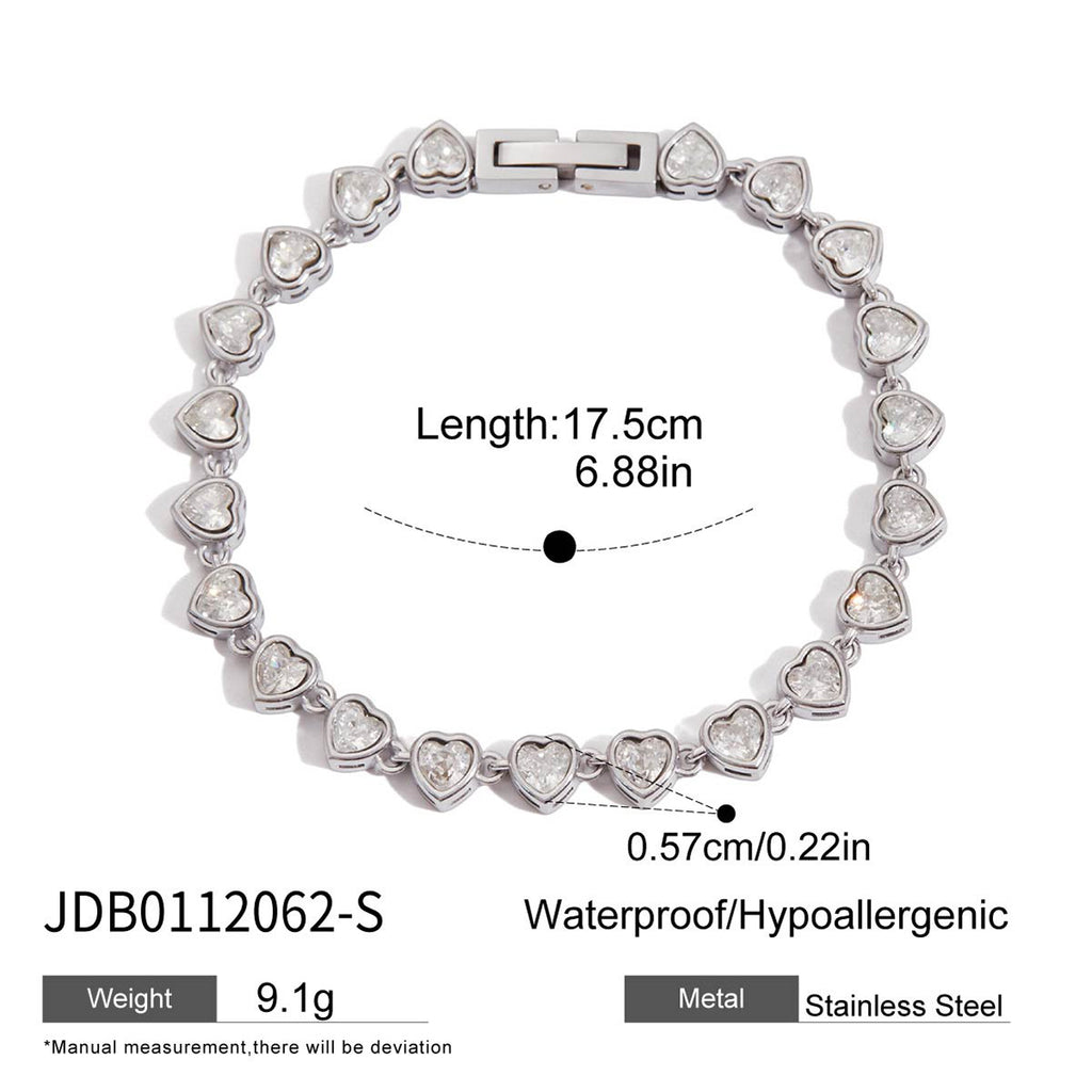 Wholesale Stainless Steel Necklace and Bracelet Collection in Mixed Finishes - scale reference