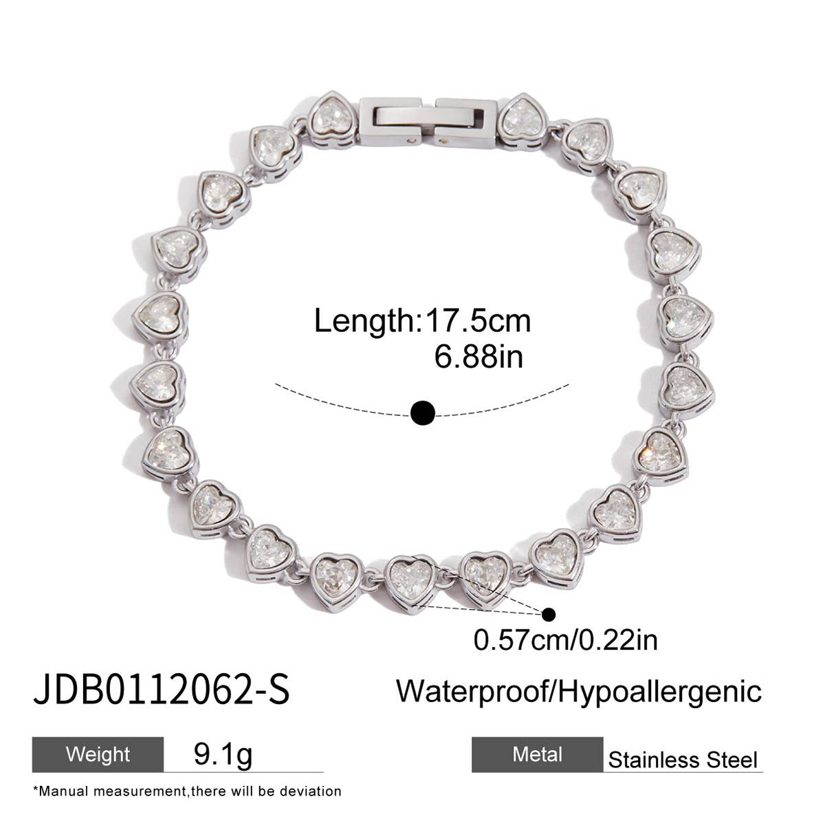 Wholesale Stainless Steel Necklace and Bracelet Collection in Mixed Finishes - scale reference