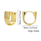 wide huggie earrings dimensions and supplier-listed weight