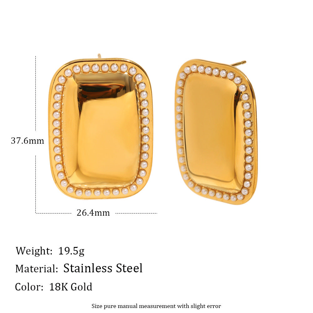 pearl-trim dome studs with 37.6 by 26.4 mm measurements