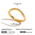 Slim curved zirconia band with measurements