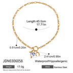 Moon and pearl charm necklace dimensions