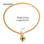 heart toggle necklace specification image with supplier-listed length and weight