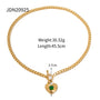 heart toggle necklace specification image with supplier-listed length and weight