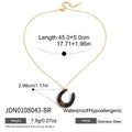 Colored Accent Stainless Steel Pendant Necklace Collection variant reference