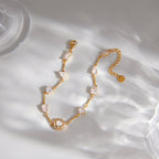 Heart halo and clear stone links on fabric