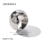 Wholesale Gold Plated Stainless Steel Dome Statement Ring Collection - option overview